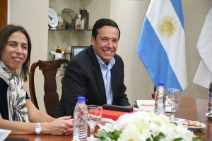 Alicia recibió en audiencia a las autoridades de Newmont