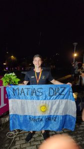 Alicia felicitó a Matías Díaz por el logro obtenido en el Mundial de Aguas Abiertas de Macedonia