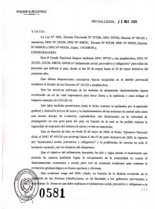 Alicia firmó el Decreto 581/20 que extiende el aislamiento social, preventivo y  obligatorio