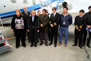García: “Este avión sanitario es un hecho icónico que marca un antes y después en la salud de nuestra gente”