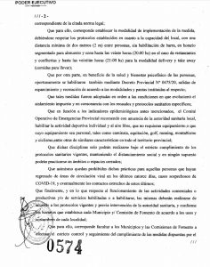 Rigen desde hoy nuevas pautas para el funcionamiento de restaurantes y confiterías en Santa Cruz