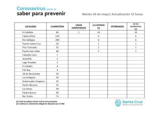 Saber Para Prevenir | Martes 26 de Mayo | Actualización 12 horas
