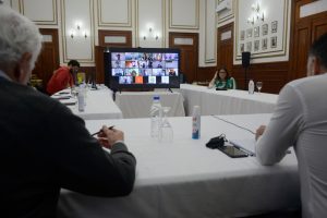 Videoconferencia con intendentes, comisionados y comisionadas de fomento