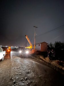 Servicios Públicos continúa trabajando frente a las inclemencias climáticas en la Provincia