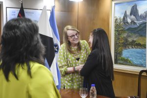 Alicia recibió en audiencia a Miriam Cavieres