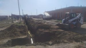 Se finalizó la obra para la red de distribución de agua en el barrio El Favaloro