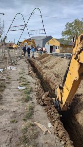 Se finalizó la obra para la red de distribución de agua en el barrio El Favaloro