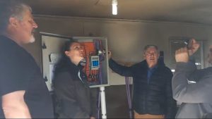 Se inaugura la obra para extender la línea de media tensión hasta el Parque Monte León