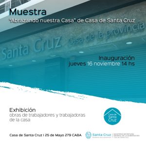 Este jueves se inaugura la Muestra “Abrazando nuestra Casa”