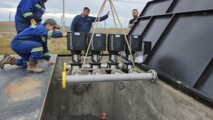 Se instaló una bomba presurizadora para optimizar la presión de agua en barrios alejados de Río Gallegos