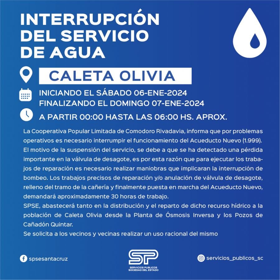 Comunicado de Servicios Públicos