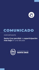 Santa Cruz percibió la coparticipación más baja en una década