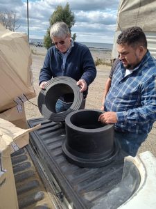 Servicios Públicos realizó trabajos en redes de distribución de agua en Caleta Olivia