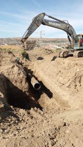Servicios Públicos realizó trabajos en redes de distribución de agua en Caleta Olivia