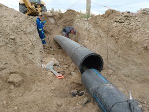 Servicios Públicos realizó trabajos en redes de distribución de agua en Caleta Olivia