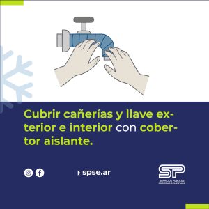 SPSE aconseja proteger las conexiones de agua ante las bajas temperaturas