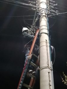 Diferentes trabajos de Servicios Públicos en Puerto Deseado