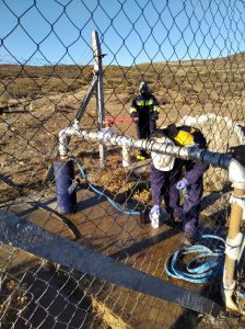 Agua para Caleta Olivia: A pasos firmes, avanzan los trabajos en Cañadón Quintar