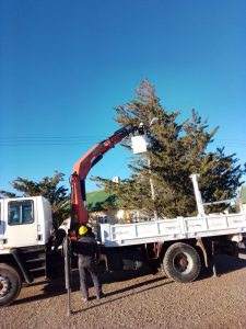 Servicios Públicos realizó tareas de mantenimiento en localidades de Santa Cruz