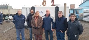 Servicios Públicos entregó nuevo grupo electrógeno a Jaramillo y Fitz Roy