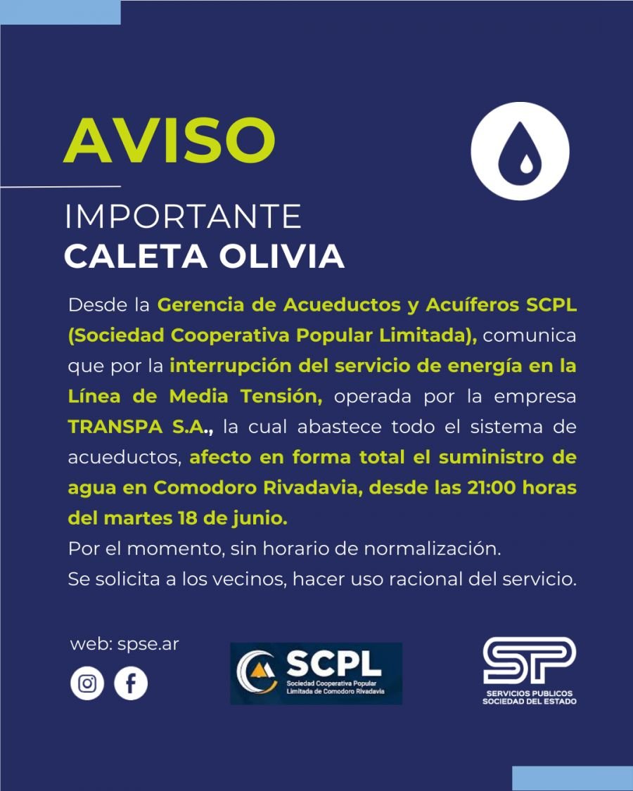 Comunicado de Servicios Públicos