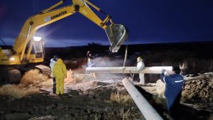 Puerto San Julián: Servicios Públicos finalizó la reparación del acueducto