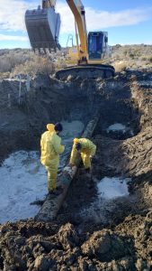 Servicios Públicos realiza trabajos de mantenimiento y reparación en el acueducto Puerto San Julián