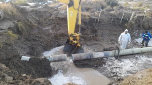 Servicios Públicos finalizó reparación del acueducto tramo Piedra Buena - San Julián