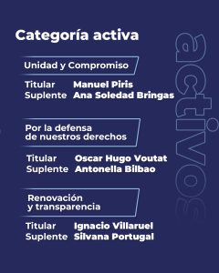 Se oficializaron las precandidaturas por las vocalías de la Caja de Servicios Sociales