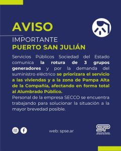 Comunicado de Servicios Públicos