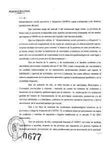 Entra en vigencia el Decreto 677/20 en todo el territorio santacruceño