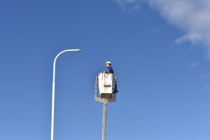 Finalizaron la instalación de la Iluminación del puente de Piedra Buena