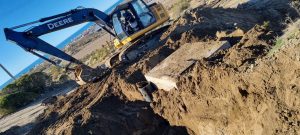 Servicios Públicos realizó trabajos en el barrio 132 viviendas de Caleta Olivia