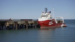 Avanza la obra de remodelación en el Puerto de Punta Quilla
