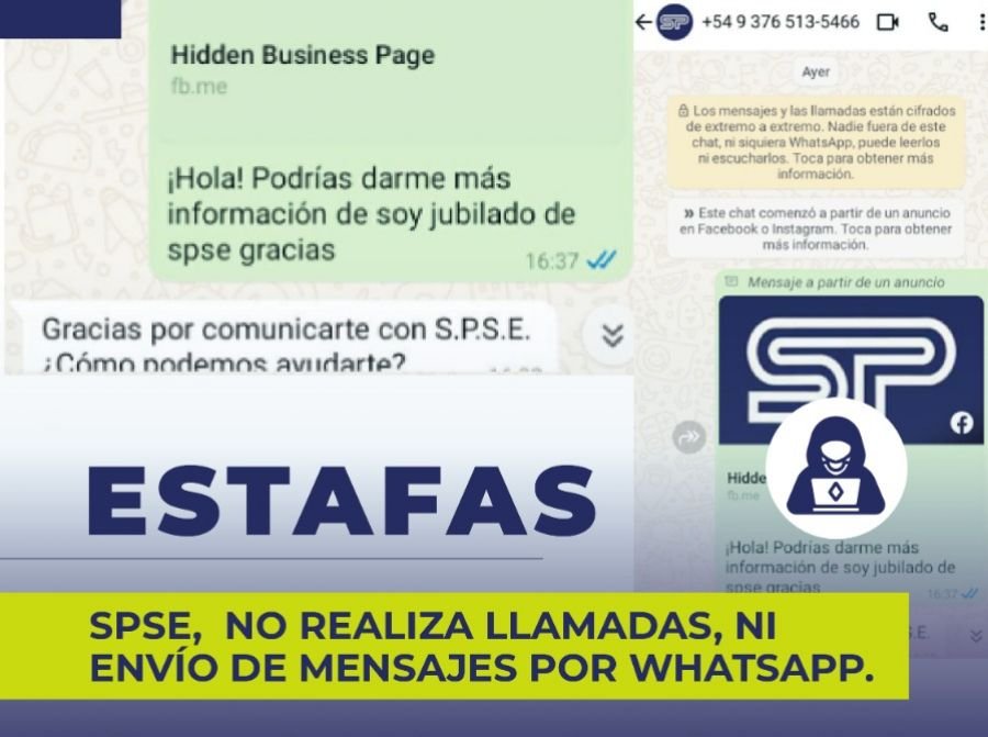 Servicios Públicos advierte sobre estafas por mensajería WhatsApp a jubilados