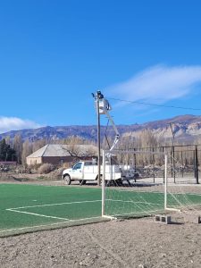 Operarios de Servicios Públicos concretaron diferentes trabajos en Lago Posadas y Puerto Santa Cruz