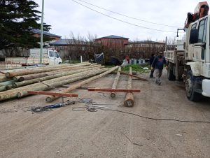 Servicios Públicos realiza tareas en articulación con estudiantes de educación técnica en Puerto Deseado