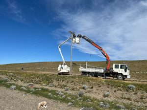 Servicios Públicos reparó la línea de media tensión en Puerto Deseado