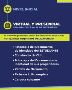 Pre-inscripciones al Ciclo Lectivo 2025: conocé el cronograma de toda la provincia