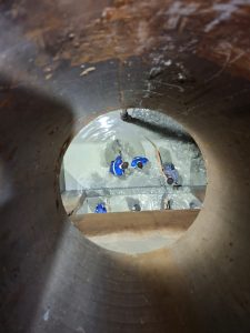 Realizaron limpieza en tomas de agua: tramo de Puerto Santa Cruz - Piedra Buena y en Puerto San Julián
