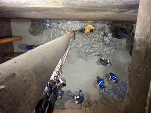 Realizaron limpieza en tomas de agua: tramo de Puerto Santa Cruz - Piedra Buena y en Puerto San Julián