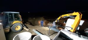 Servicios Públicos realiza avances de obra en Puerto San Julián