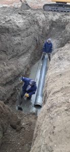 Servicios Públicos realiza avances de obra en Puerto San Julián