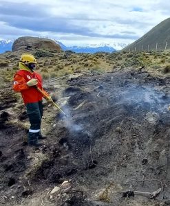 Controlaron incendio en cercanías del Puesto Kaiken Aike, Estancia Santa Margarita de El Chaltén