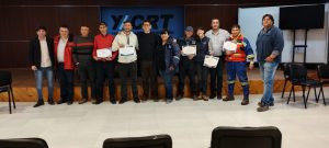 Entrega de certificados de reconocimiento a operarios de YCRT y SPSE