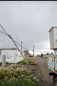 Cortes de energía y trabajos de reparación en Santa Cruz debido al temporal de viento