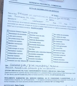 Por conexión clandestina, SPSE cortó la energía eléctrica a oficina de la municipalidad de Río Gallegos