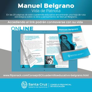 Educación presentó un nuevo cuadernillo educativo sobre Manuel Belgrano