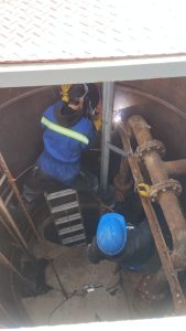 Servicios Públicos llevó a cabo el armado de guías en la estación de bombeo cloacal de Piedra Buena