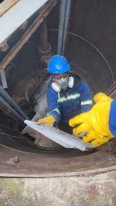 Servicios Públicos llevó a cabo el armado de guías en la estación de bombeo cloacal de Piedra Buena